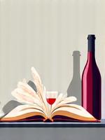 Illustration d'un livret sur les accords mets-vins pour événements privés